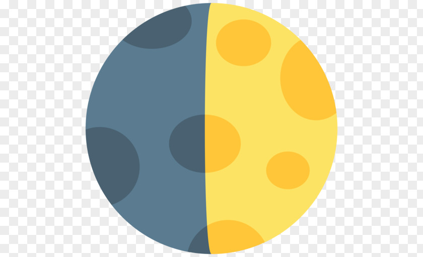 Emoji Crescent Laatste Kwartier Eerste Moon PNG