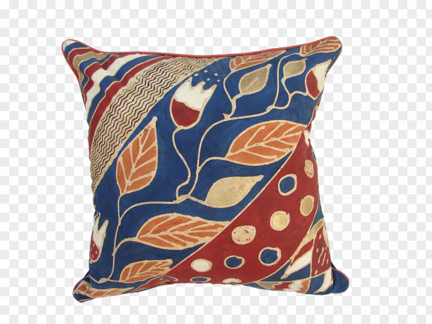 Hand Painted Reed Borders Throw Pillows Cushion Textile PNG