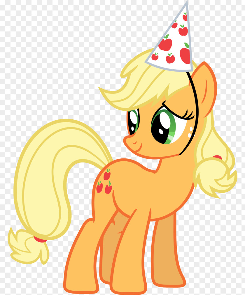 Party Applejack Birthday Pony Clip Art PNG