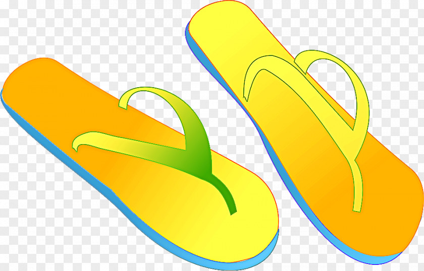 Sandal Slipper Footwear Flip-flops Yellow Shoe Clip Art PNG