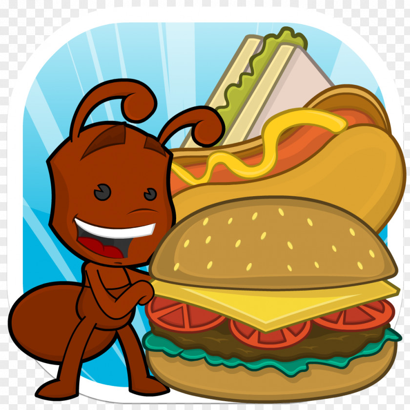 Yummy Burger Mania Game Apps Fire Ant Hamburger Fast Food App Store PNG