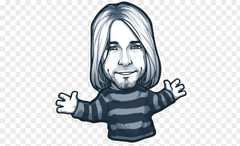 Kurt Cobain Telegram Sticker Advertising Exodus PNG