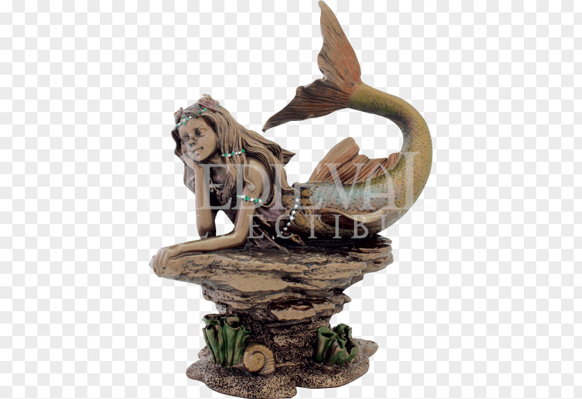 Mermaid The Little Statue Merman Figurine PNG