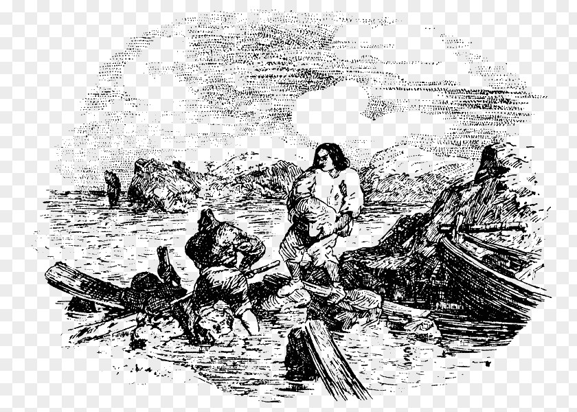 Robinson Crusoe Book Boat Novel Author PNG