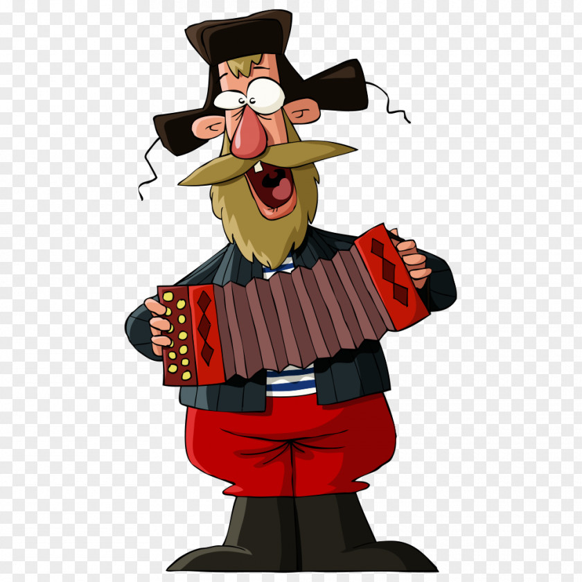 Vector Accordion Man Russia Royalty-free Stock Photography Clip Art PNG