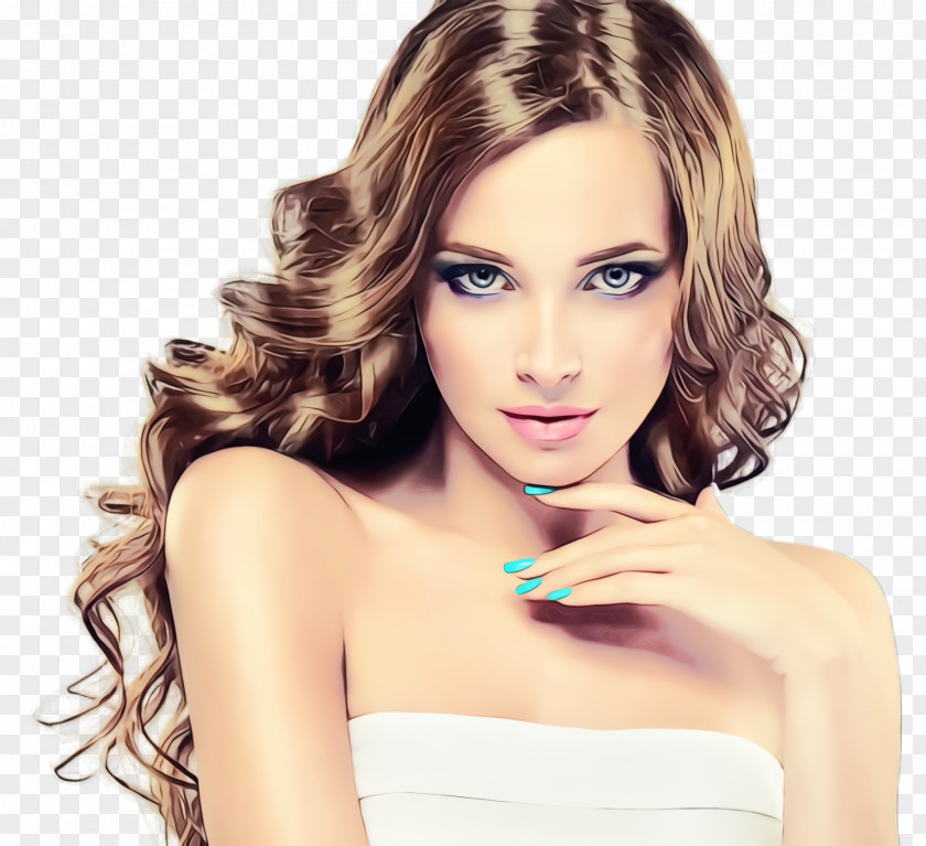 Brown Hair Lip Face Hairstyle Blond Skin PNG