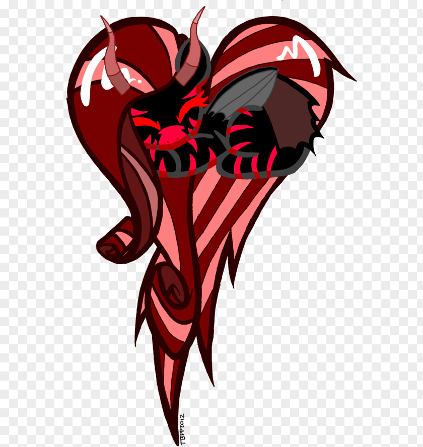 Demon Illustration Clip Art Heart Insect PNG