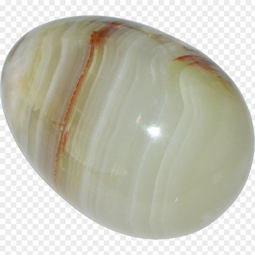 Egg Onyx Marble Agate Paperweight PNG