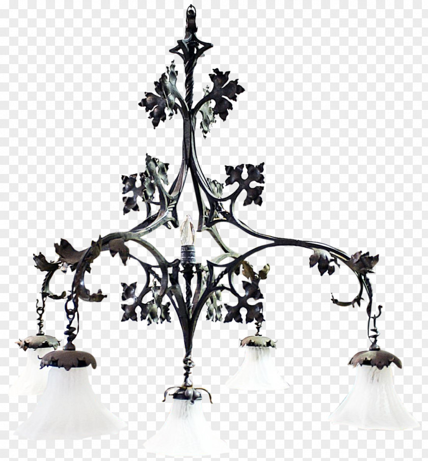 Iron Light Fixture Wrought Chandelier Pendant PNG