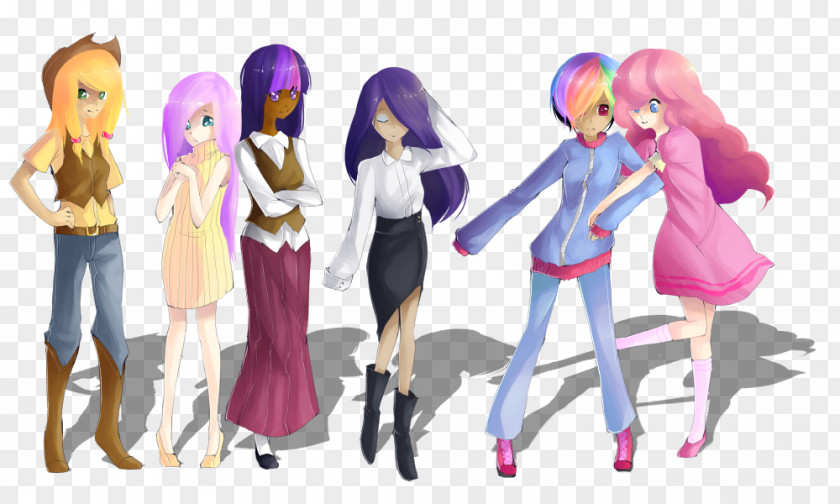 My Little Pony Human Fanart Rarity Pinkie Pie Applejack Spike Fluttershy PNG