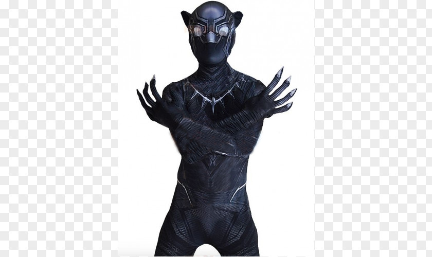 Pantera Negra Black Panther Halloween Costume Suit Zentai PNG