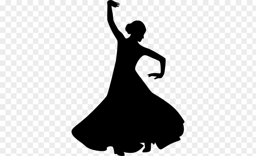 Silhouette Flamenco Ballroom Dance PNG