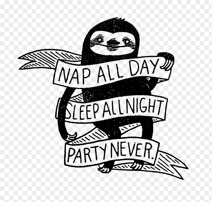 Sloth Sleep Nap Sticker PNG