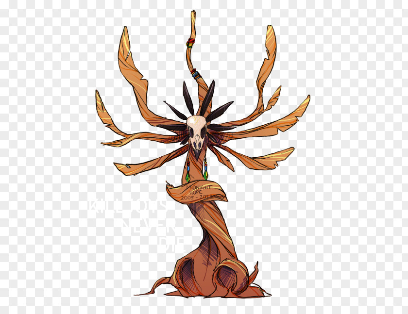 Tree Antler Legendary Creature Animated Cartoon PNG
