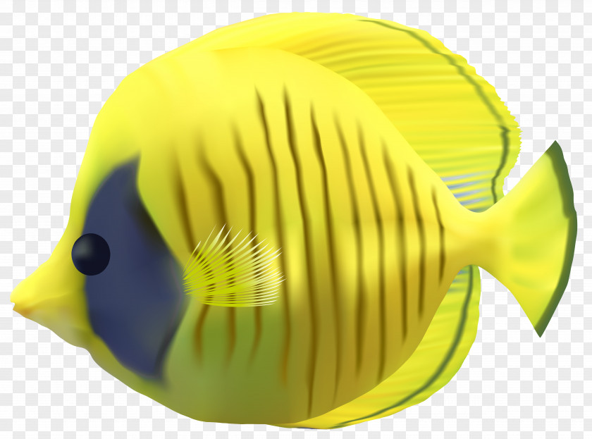 Yellow Fish Transparent Clip Art Image Clock PNG