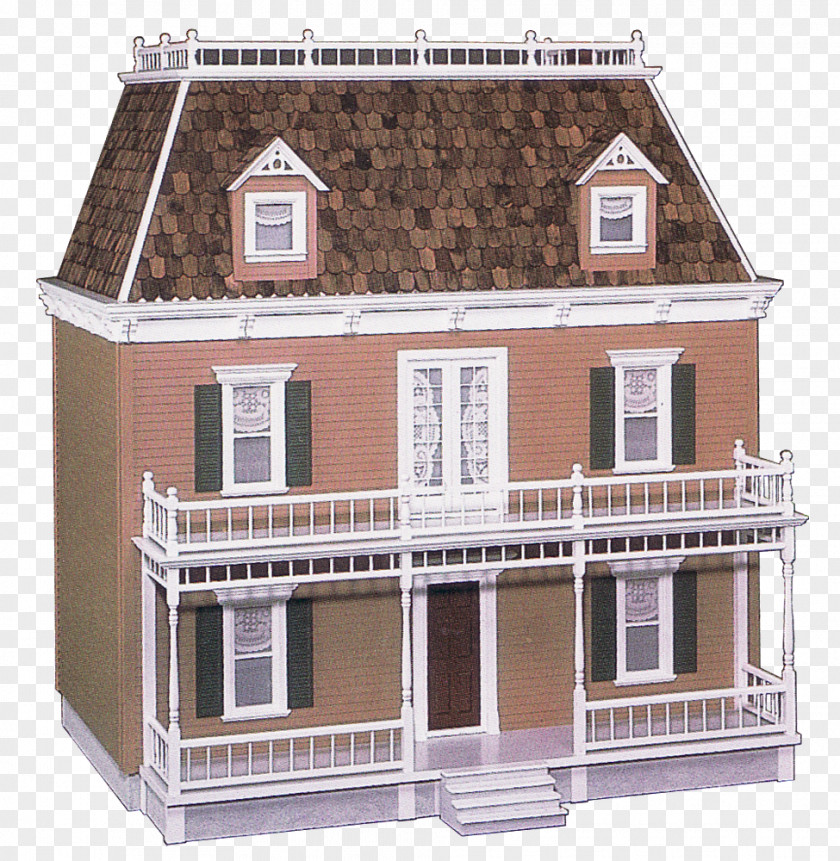 Balcony Facade House Building Siding Roof PNG