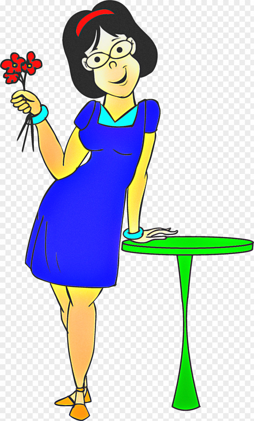 Cartoon Charwoman PNG