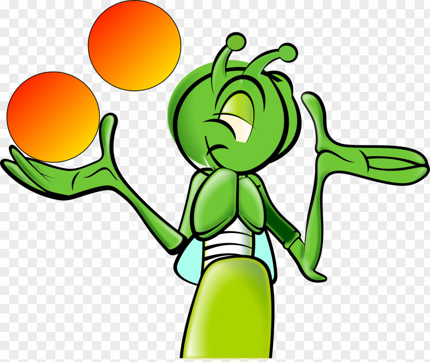 Juggling Cricket Cartoon Clip Art PNG