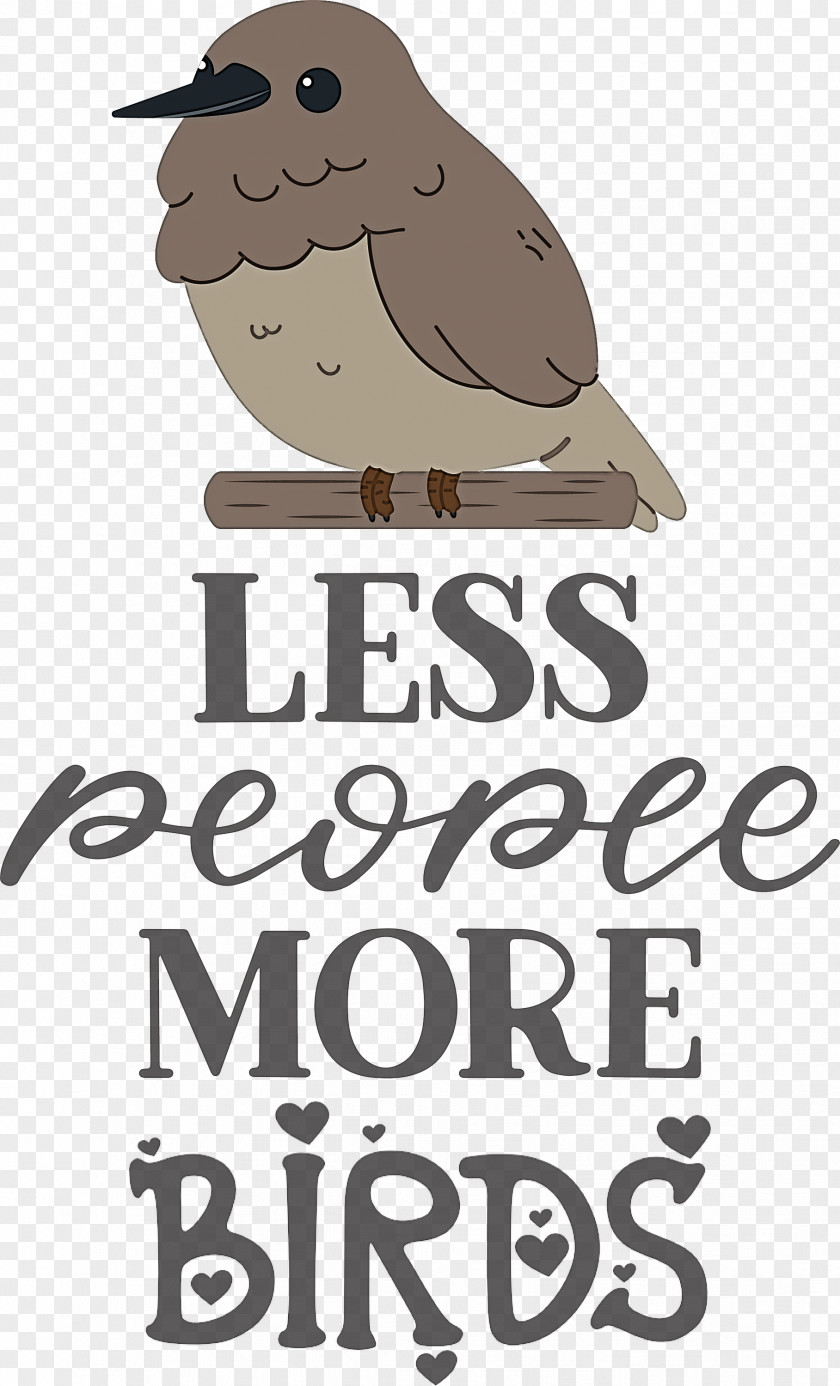 Less People More Birds PNG