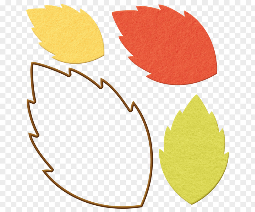 Shape Leaf Petal Yellow PNG