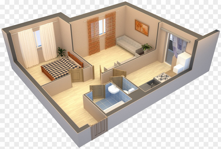 Apartment Studio House Floor Plan Real Estate PNG