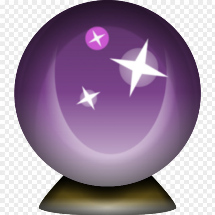 Emoji Magic 8-Ball Crystal Ball Clip Art PNG