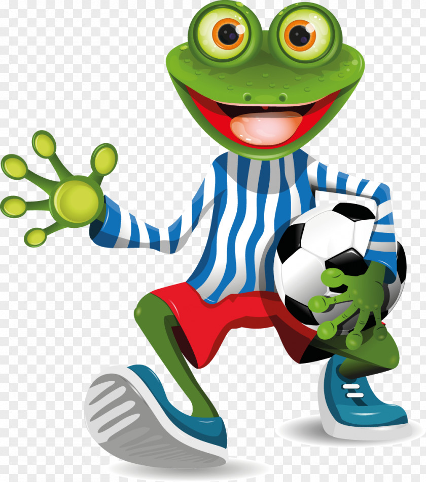 Frog Football Player PNG