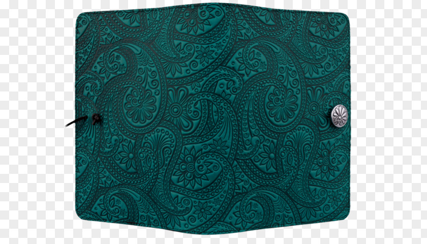 Paisley Motif Green Turquoise Place Mats PNG