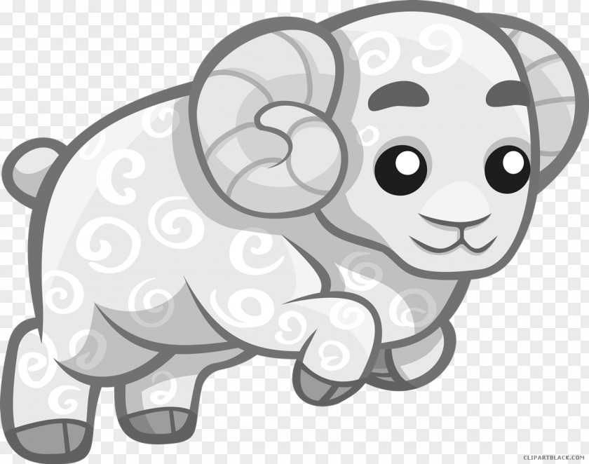 Sheep Clip Art Cartoon Image PNG