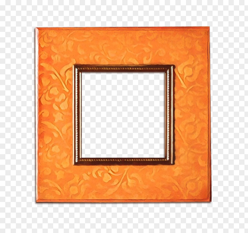 Yellow Picture Frame Wood PNG