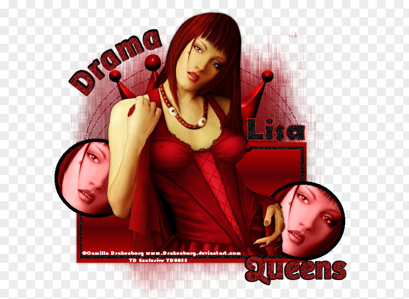 Drama Queen Album Cover Poster Character Valentine's Day PNG
