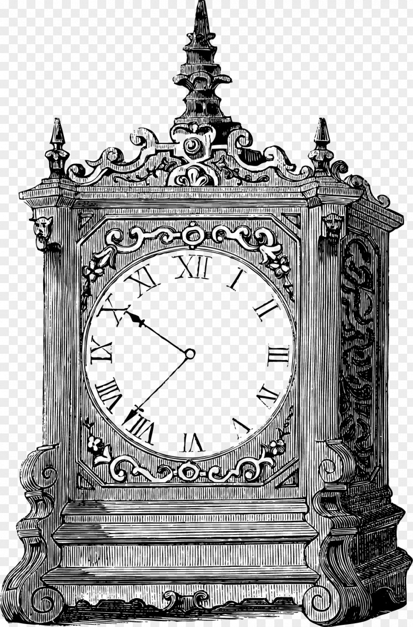 European-style Hand-painted Big Ben Clock Table Digital Stamp Stock Photography PNG