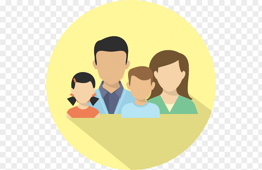 Family Flat Design PNG