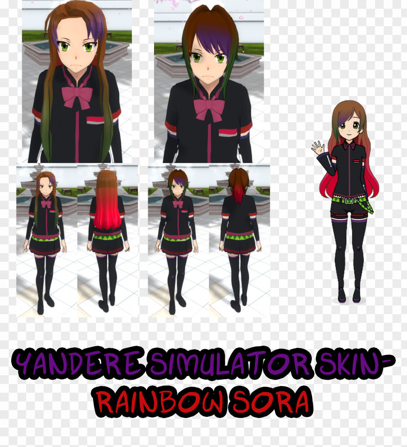 Idea Sim Yandere Simulator Character School Uniform Skin PNG