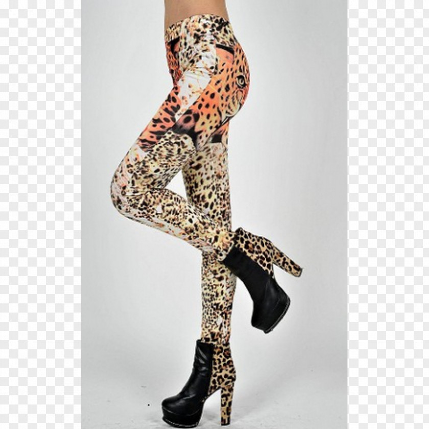Leopard Print Leggings T-shirt Fashion Animal PNG