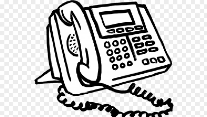 Answering Machine Technology Corded Phone Telephone Telephony Line Art PNG