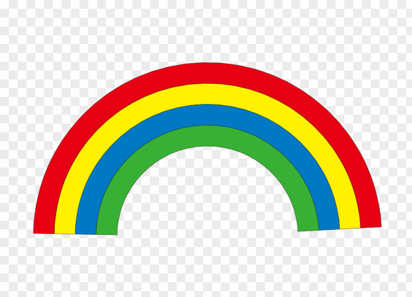 Cartoon Rainbow Semicircle Angle PNG