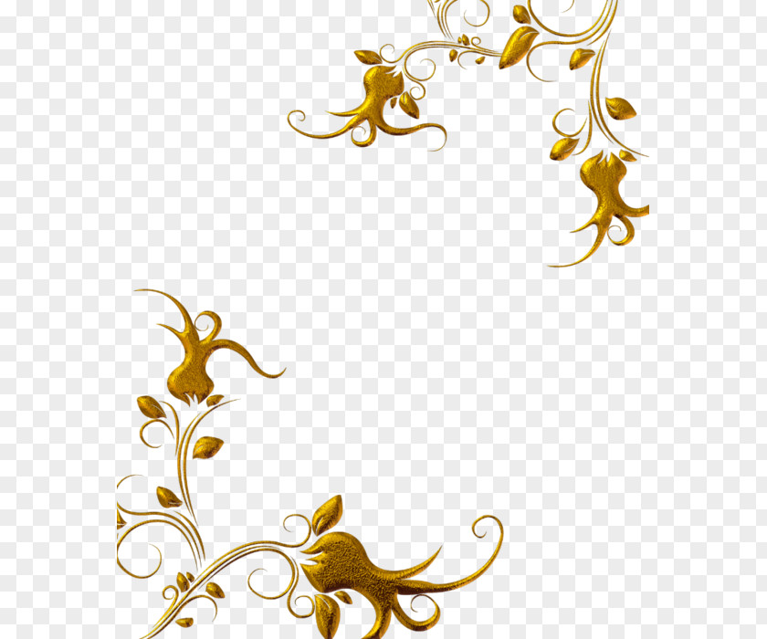 Gold Ornament Blog Clip Art PNG