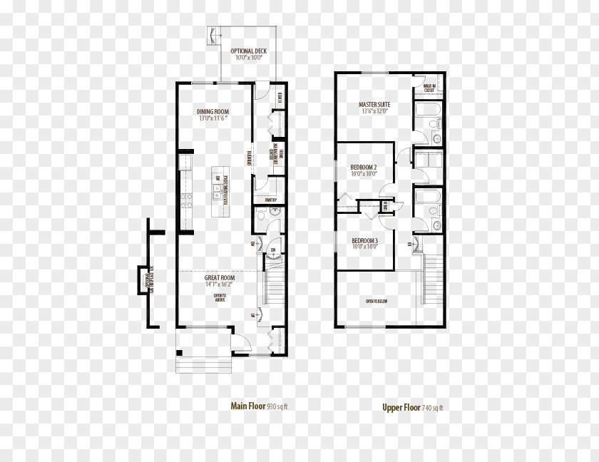 House Floor Plan Townhouse PNG