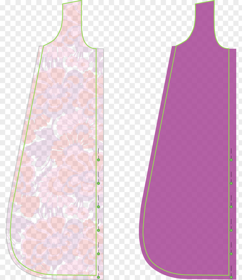 Sewing Sleeping Bags Pocket Dress Pattern PNG