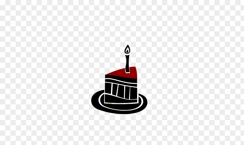 Black And White Candle On The Cake PNG