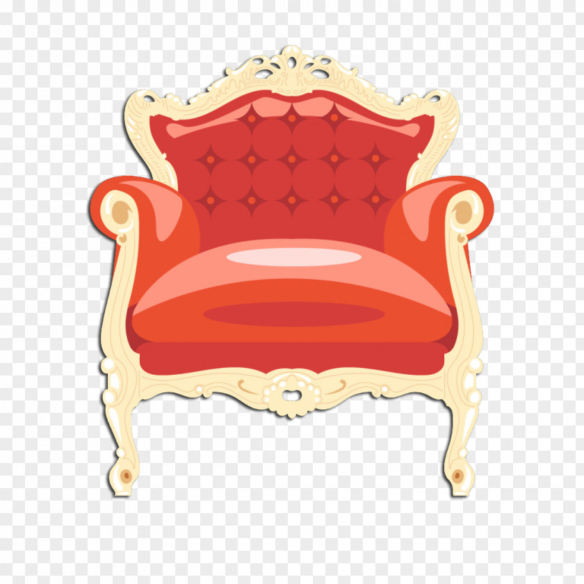 Burgundy Armchairs Material Chair Couch Euclidean Vector PNG