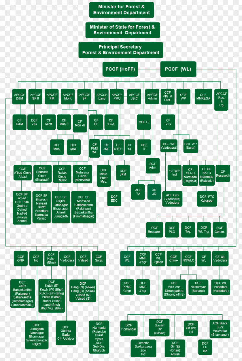 Chief Minister Of Gujarat Government Organizational Chart Structure PNG