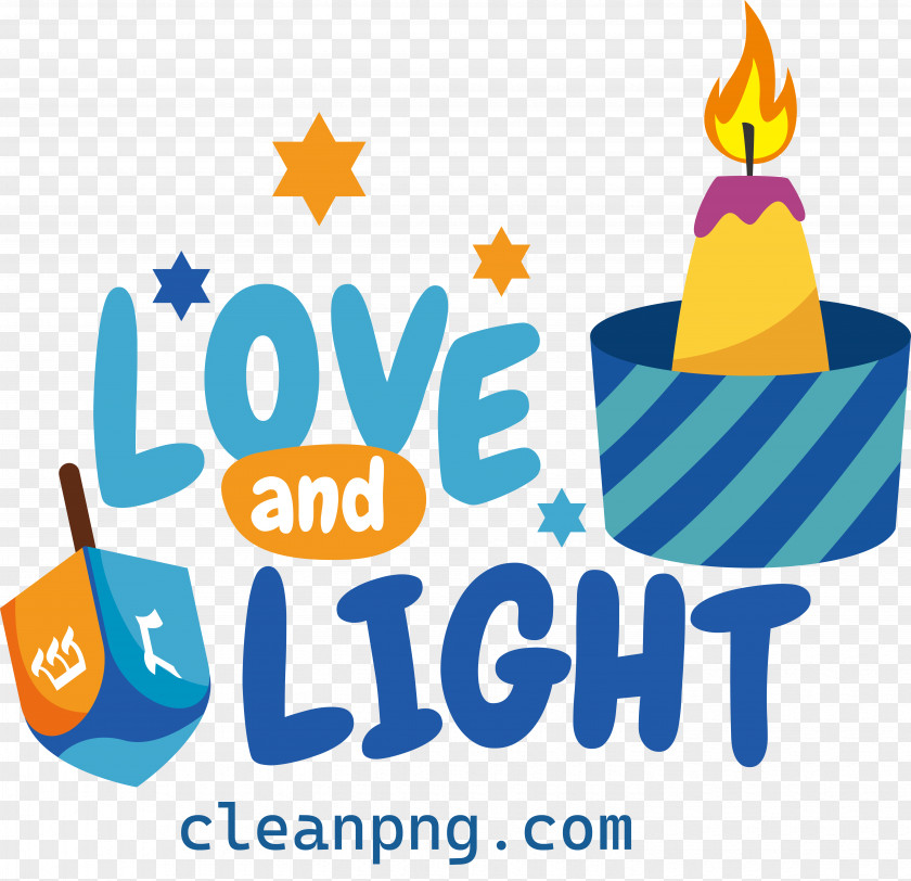 Happy Hanukkah Love Light PNG