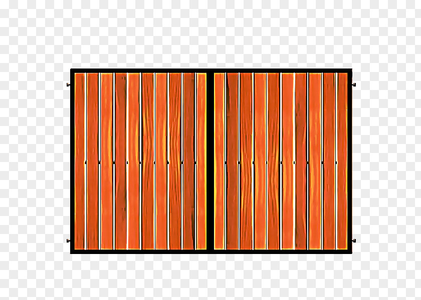 Rectangle Orange Fence Cartoon PNG