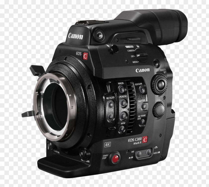 Camera Canon EF Lens Mount EOS C300 Mark II Cinema PNG