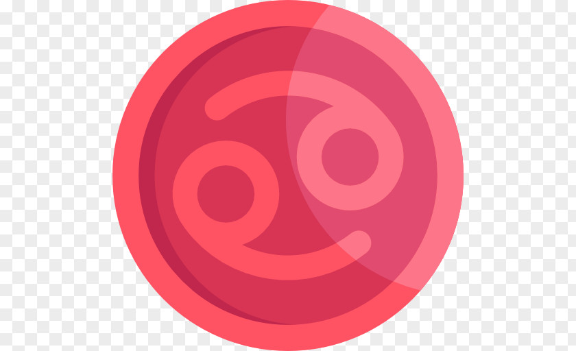 Cancer Symbol Red Maroon Magenta PNG