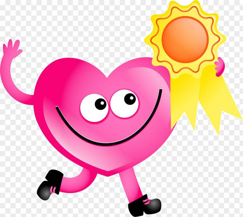 Cartoon Love Sun Material Heart Royalty-free Clip Art PNG