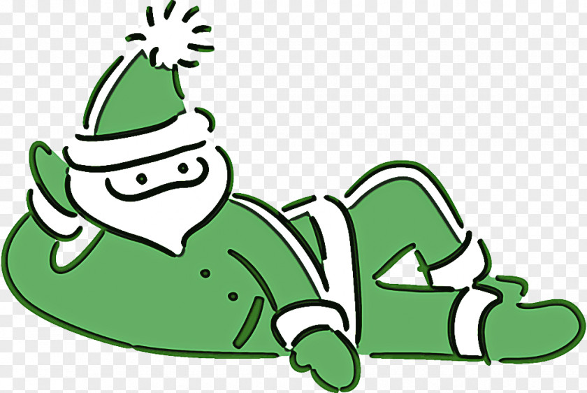 Christmas Cartoon Green PNG