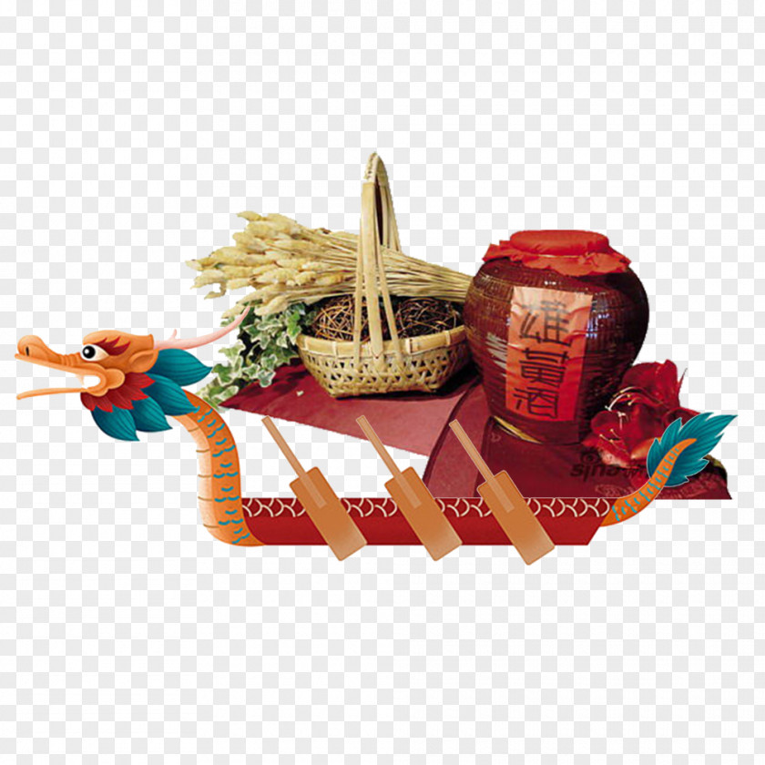 Dragon Boat Festival Food China Zongzi Public Holiday Realgar Wine PNG